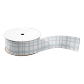 Lichtblauw en wit geplakt grosgrain lint (Spoel)