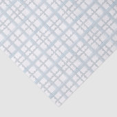 Lichtblauw en wit geplakt tissuepapier (Detail)