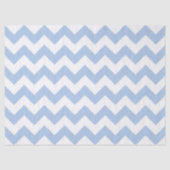 Lichtblauw en wit Zigzag Weefselpapier Tissuepapier (Voorkant)