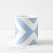 Lichtblauw en witte Chevrons Koffiemok (Center)