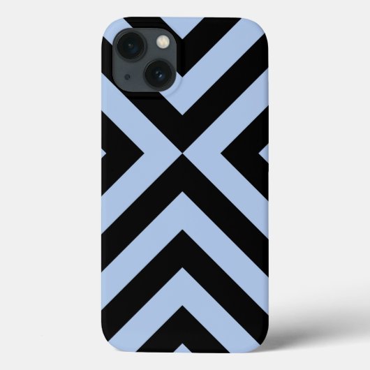 Lichtblauw en zwarte kazen Case-Mate iPhone case (Achterkant)