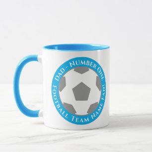 Lichtblauw – Frisse en Leuke Voetbal Vader Mok