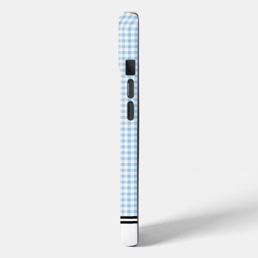 Lichtblauw Gingham Custom Samsung Case-Mate iPhone Case (Achterkant / Links)