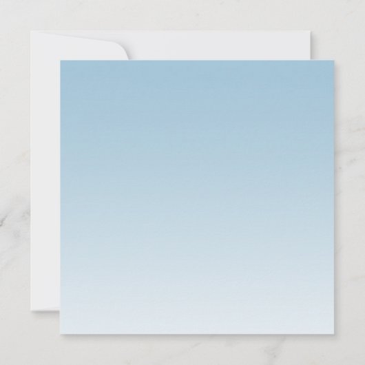 Lichtblauw Glam Glitter Sweet 16 Square Kaart (Achterkant)