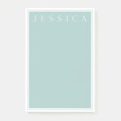 Lichtblauw grijs | JOUW NAAM Post-it® Notes (Voorkant)