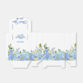 Lichtblauw Hydrangea Bloemen Gift Bruiloft Favor B Bedankdoosjes (Uitgevouwen)