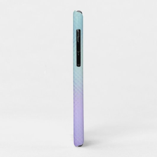 Lichtblauw Iridescent faux glazen textuur Case-Mate iPhone Case (Achterkant/links)