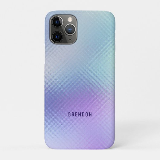Lichtblauw Iridescent faux glazen textuur Case-Mate iPhone Case (Achterkant)