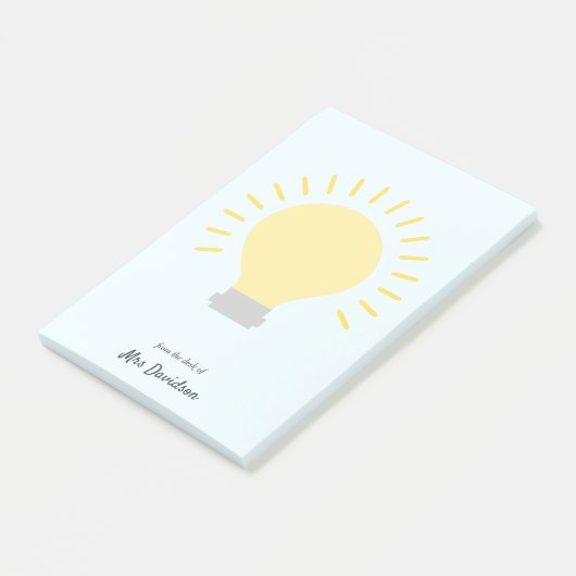 Lichtblauw Leraarbol Post-it Notities Post-it® Notes (Schuin)