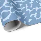 Lichtblauw luipaard huidpatroon cadeaupapier (Rol Hoek)