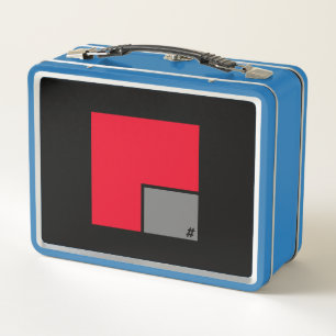 LICHTBLAUW Metalen Lunchbox by #METROPOLIM