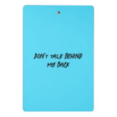 lichtblauw monster Klembord Mini Klembord (Achterkant)