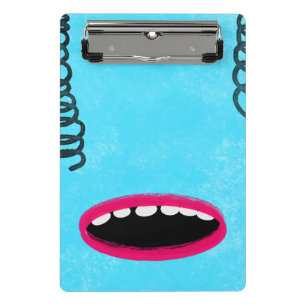 lichtblauw monster Klembord Mini Klembord