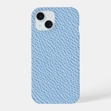 Lichtblauw namaakleren telefoonhoesje