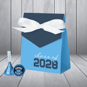 Lichtblauw & Navy Afstuderen gunstboxen Bedankdoosjes
