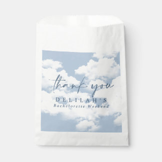 Lichtblauw "On Cloud Nine" vrijgezellenweekend Bedankzakje