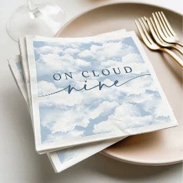 Lichtblauw "On Cloud Nine" vrijgezellenweekend Servet