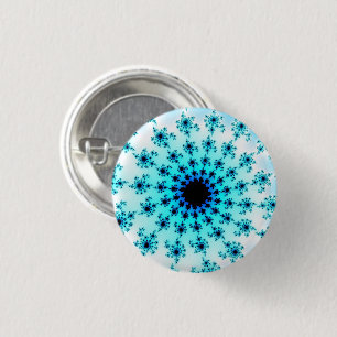 Lichtblauw oog ronde button 3,2 cm