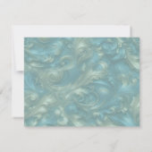 Lichtblauw palet op een Brons Gold Barogue ontwerp Kaart (Achterkant)