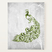 Lichtblauw Peacock - Gepersonaliseerde Planner (Achterkant)