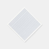 Lichtblauw Periwinkle Thin Delicate Stripe Pattern Servet (Hoek)