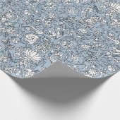 lichtblauw perzisch patroon cadeaupapier (Hoek)