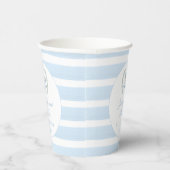 Lichtblauw schommelend paard boho arch baby boy do papieren bekers (Rechts)