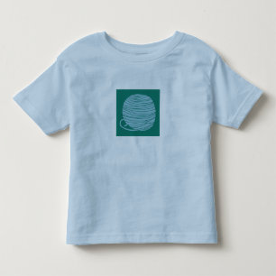 Lichtblauw T-shirt met garenbal