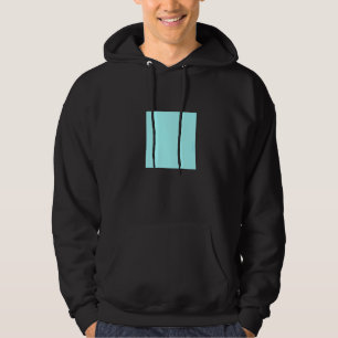 Lichtblauw Turquoise Effen Kleur Eenvoudige Kleur Hoodie