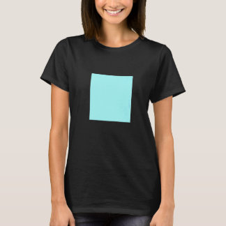 Lichtblauw Turquoise Effen Kleur Eenvoudige Kleur  T-shirt