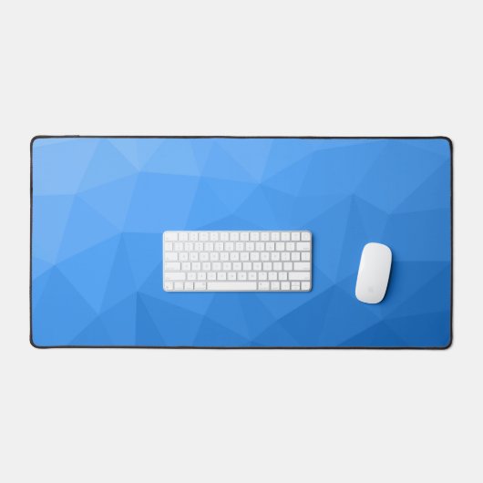 Lichtblauw verloop geometrisch maaspatroon bureaumat (Keyboard & Muis)