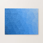 Lichtblauw verloop geometrisch meshpatroon legpuzzel (Horizontaal)