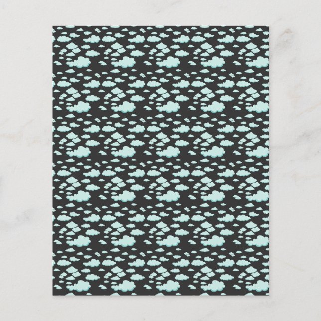 Lichtblauw wolkenpatroon (Voorkant)