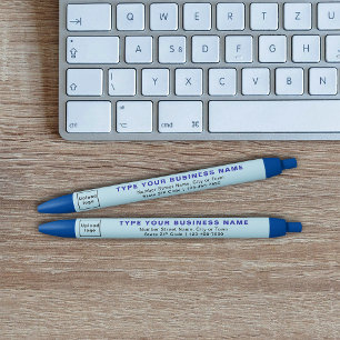 Lichtblauw Zakelijk Merk op Inktpen Blauwe Inkt Pen