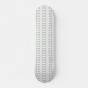 Lichtblauwe bladstreep skateboard