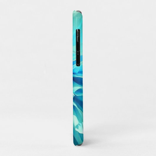 Lichtblauwe Dahlia Bloem Case-Mate iPhone Case (Achterkant/links)