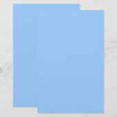 Lichtblauwe effen kleur wit (Voorkant / Achterkant)