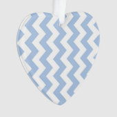 Lichtblauwe en Witte Zigzag Ornament (voorkant)