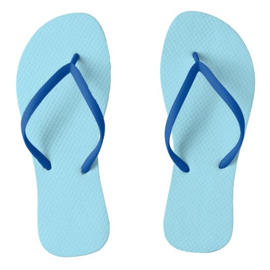 Lichtblauwe Flip Flops (Voetbed)