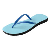 Lichtblauwe Flip Flops (Schuin)