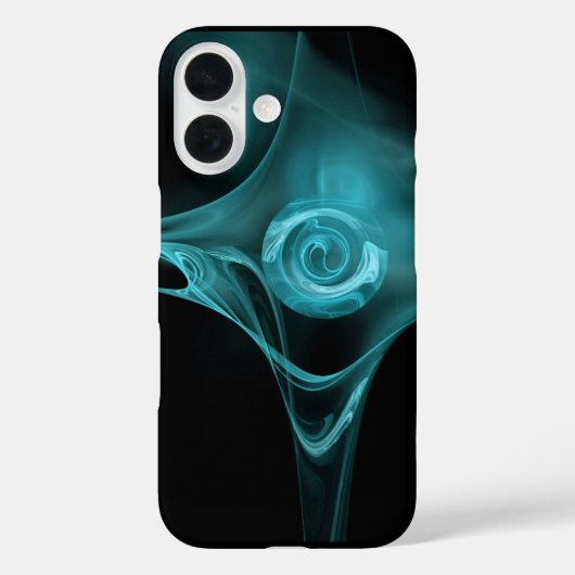 LICHTBLAUWE FRACTALE ROOS Case-Mate iPhone CASE (Achterkant)