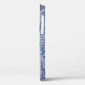 Lichtblauwe gescheurde jeans textuur Case-Mate iPhone case (Achterkant / Links)