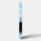 Lichtblauwe grafische dierlijke afdruk Case-Mate iPhone case (Achterkant / Links)