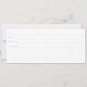 LICHTBLAUWE KLEUR BUSINESS LOGO CADEAUBON (Achterkant)