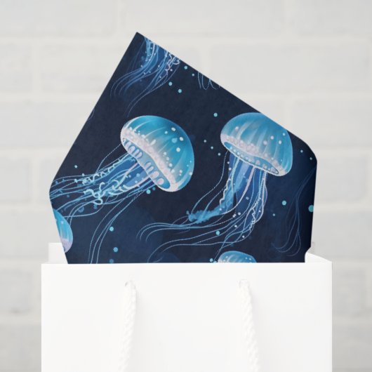 Lichtblauwe kwal tissuepapier (Cadeauzakje)