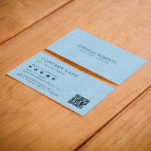 Lichtblauwe linnen textuur QR-code
