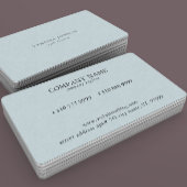 Lichtblauwe linnen textuur visitekaartje