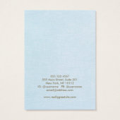 Lichtblauwe Oorbel Display Kaart (Achterkant)