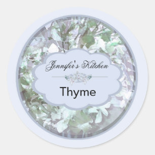 Lichtblauwe orchideeën kleine potje labels 2