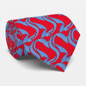 Lichtblauwe Pizzazz stropdas (Opgerold)